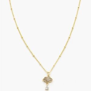 Panacea Pave Crystal Cloud Pendant Necklace